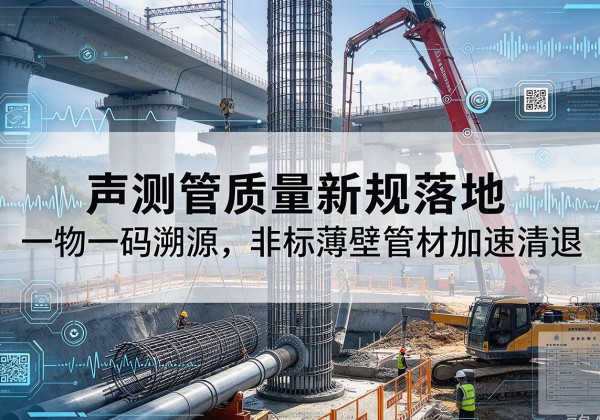 那曲声测管质量新规落地，一物一码溯源，非标薄壁管材加速清退