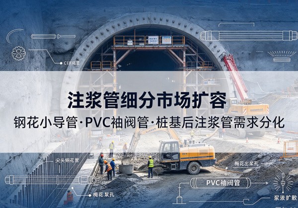 那曲注浆管细分市场扩容，隧道钢花小导管、PVC 袖阀管、桩基后注浆管需求分化